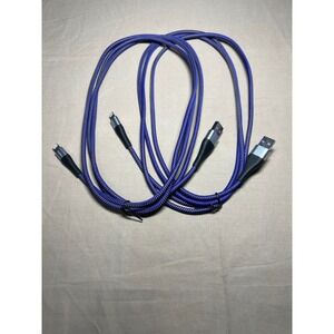 Feel2Nice Premium Charge & Sync Cable, Lightning USB, Purple Cord